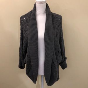Lane Bryant gray open bat wing sweater size 18/20